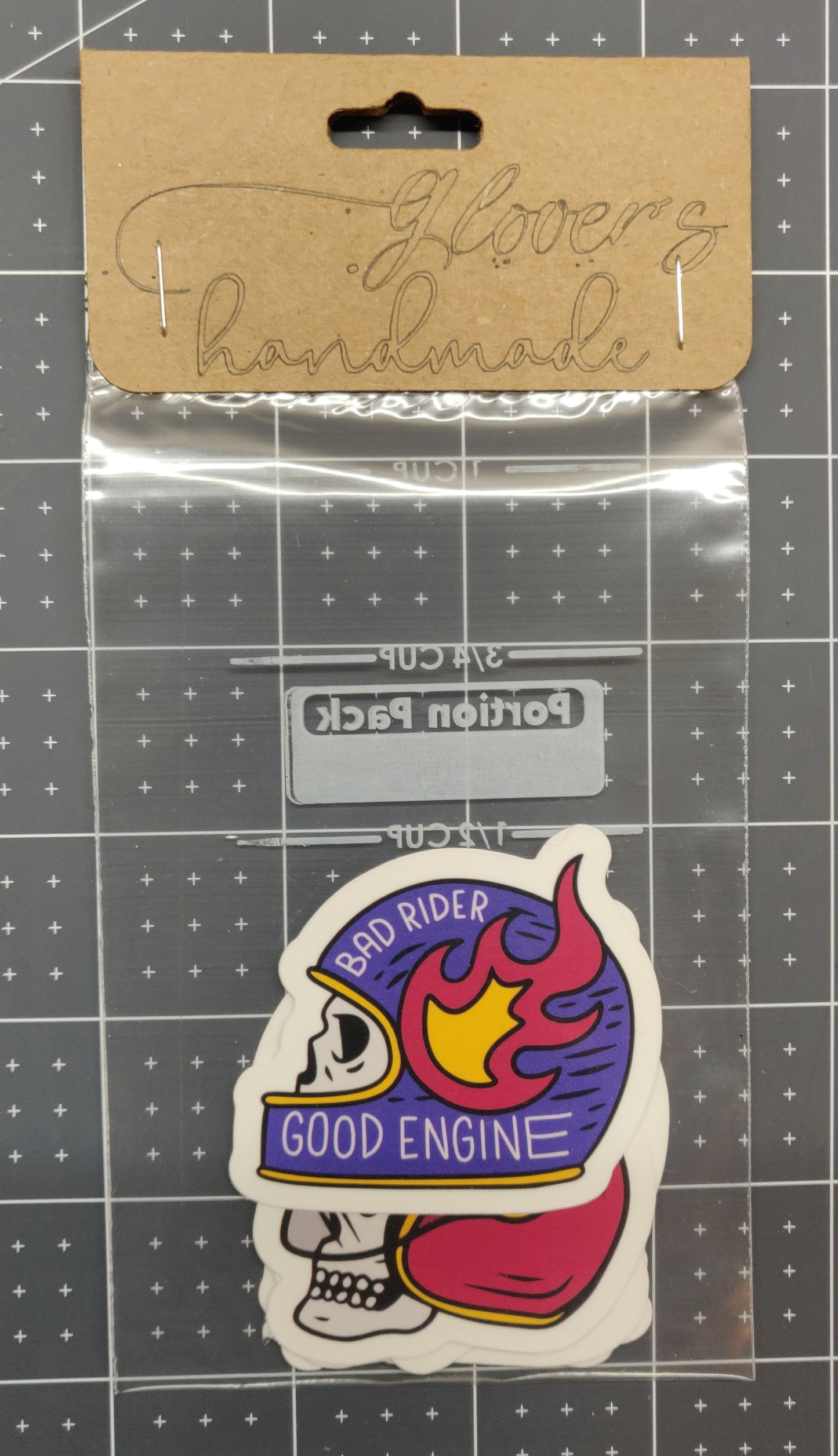 Vintage Motorcycle Skull Sticker Pack